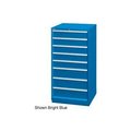 Lista International Lista 28-1/4"W Cabinet, 8 Drawer, 95 Compart - Bright Blue, No Lock XSSC1350-0801BBNL